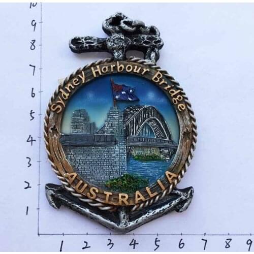 Australia travel commemorative three-dimensional landscape refrigerator posted Sydney Harbor Bridge tourism collection