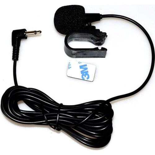 Car Audio External Microphone GPS Positioning Intercom Mic Stereo External Buckle Sticky 3m Long Car Microphone 3.5mm Jack Plug