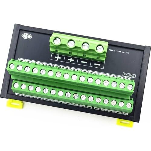 Power terminal Block DB distribution 2 input 16 output Plus and minus common port AC/DC current split terminal bar