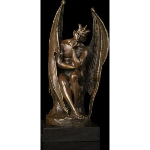 Home Desk Decoration Bronze Angel Fairy Statue Sculpture Craft Ornament Accessories Furnishing for Sale