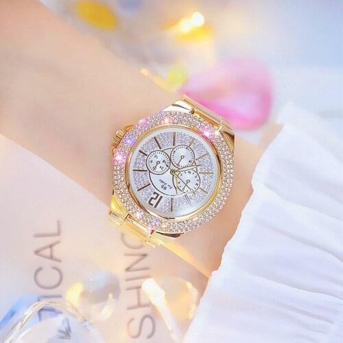 Classic Ladies Watch Gold Metal Woman Watch Water Resistant Clock Women Wristwatch Silver Color Luxury Fashion Brand Present