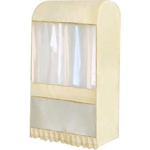 Garment Rack Cover Large Capacity Dustproof Waterproof Clothing Rack Protector with Zipper and Visible Window TUE88