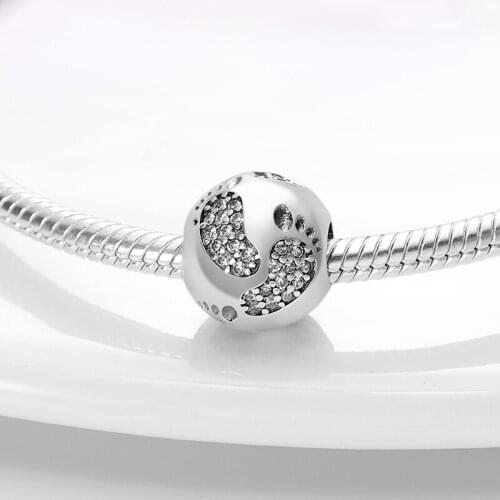 CodeMonkey Clear CZ Blue Star Relief Fit Original 3mm Bracelet & Dangle Hot Sale 100% Real 925 Sterling Silver Jewelry CMS1541