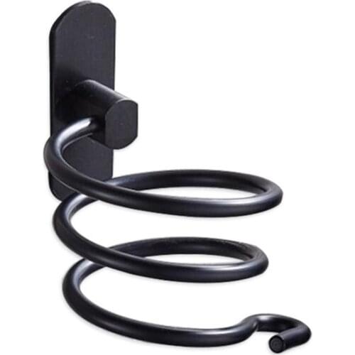 Hairdryer Holder Rack Wall-Mounted Hair Dryer Holder High Quality Bathroom Shelf Storage Organizer For Hairdryer For Bathroom