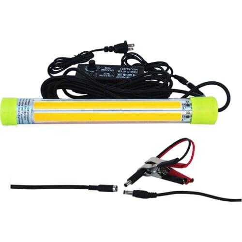 60W dimming 110V-240V 12V Dimmable LED fishing light lure COB with 6M cable
