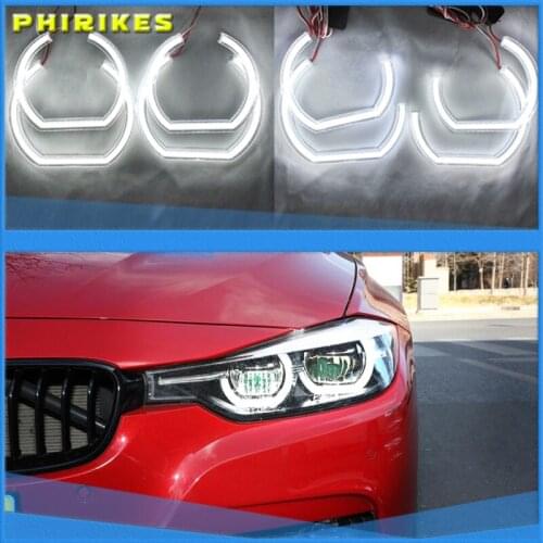 For BMW 7 Series E38 1995-2001 XENON headlight DTM M4 Style Ultra bright led Angel Eyes DRL halo rings Retrofit Accessories