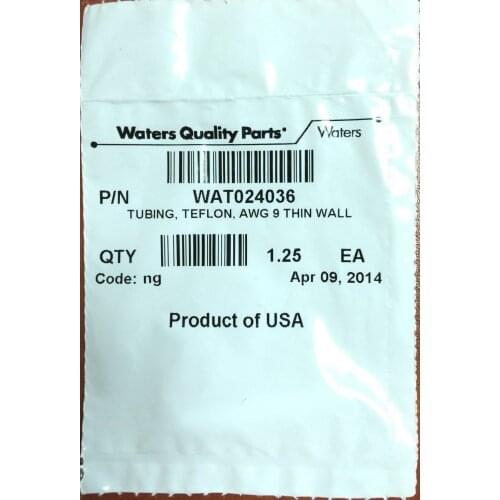 For Waters WAT024036 PTFE Line (3.78mm) O.D. X 3mm I.D