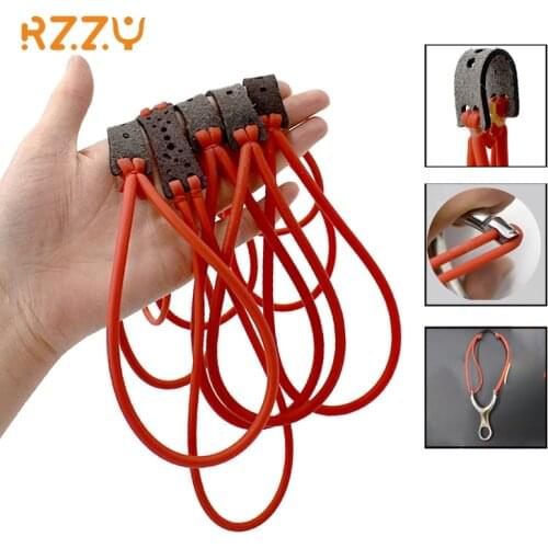 3PCS/6PCS/9PCS Slingshot Hunting Powerful Elastic Round Rubber Band Can Collocation Catapult for Outdoor Shooting Accessories