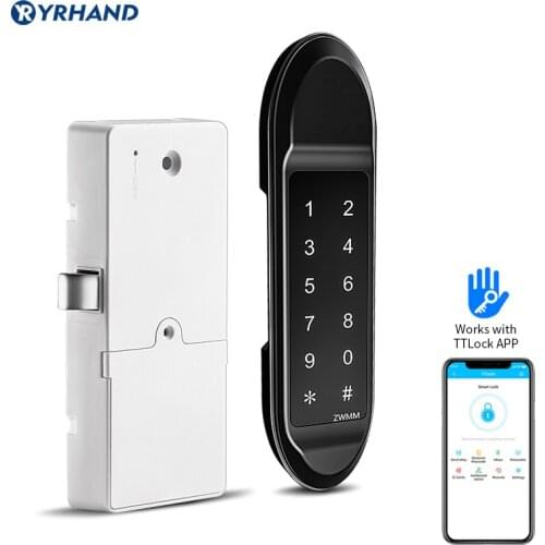 Ttlock app remote control electronic smart magnetic sensor Rfid keypad cabinet Drawer lock