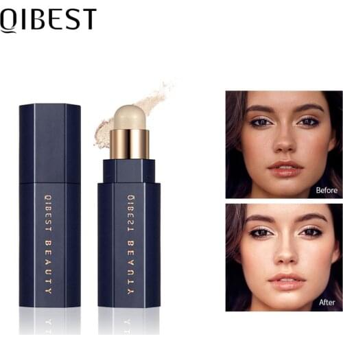 QIBEST 4 Color Highlighter Stick Makeup Make Up Corrector Contour Stick Face Concealer Contour Bronzer Face Illuminator Cosmetic