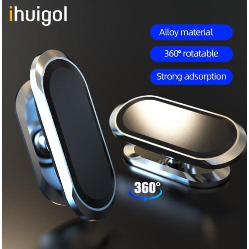 Ihuigol Mini Magnetic Car Phone Holder For iPhone 12 11 Pro 8 Samsung Xiaomi Universal Magnet Phone Mount GPS Dashboard Bracket