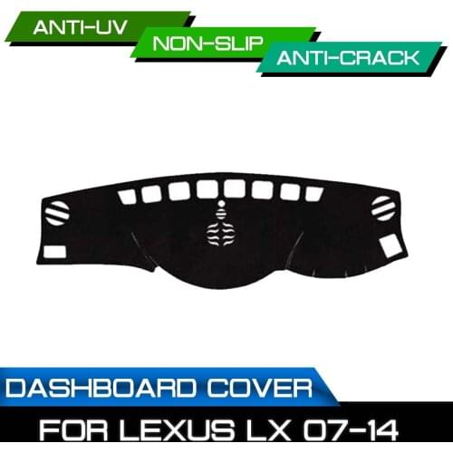 Car Dashboard Mat for Lexus LX 2007 2008 2009 2010 2011 2012 2013 2014 Anti-dirty Non-slip Dash Cover Mat UV Protection Shade