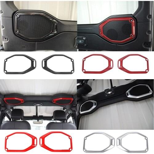 ABS Top Roof Speaker Box Cover Trim Decorative Ring Fit for Jeep Wrangler JL Gladiator JT 2018+ Interior Car Accessories