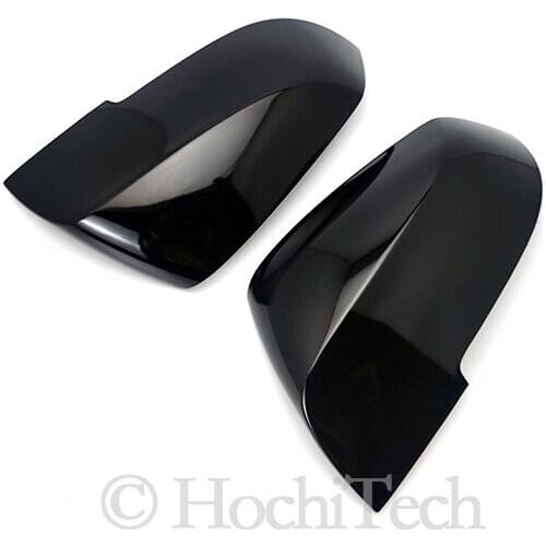 For BMW 1 2 3 4 X Series F20 F21 F22 F23 F30 F31 F32 F33 F36 X1 E84 M3 M4 Look Carbon Fiber Rear View Mirror Cover & Gloss black