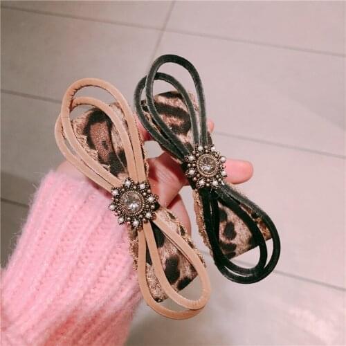Fashion Girls Fabric art hair accessories Cute Sweet Kids Girls hair band headband rubber band easy matching elastic hair bands