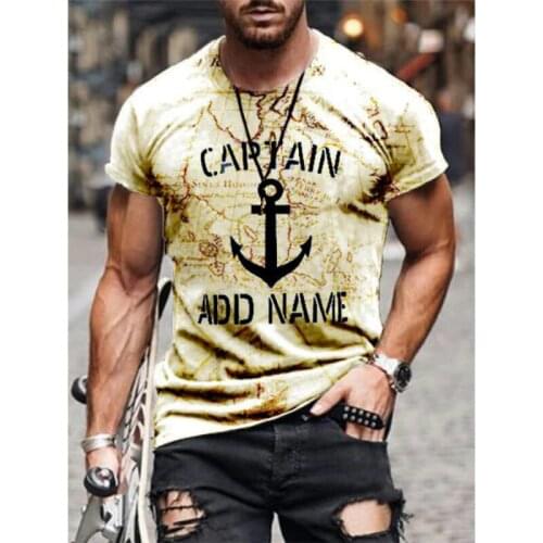Mens casual earth pattern T-shirt fashion breathable T-shirt street style summer hot sale in Europe and America 2021 new