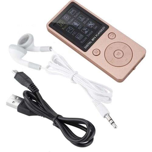 Music Mp4 Car Mp4 Portable Screen Mp4 Music Player Support 32Gb Tf Card W/ Headphone Long Standby Time Black Video Player