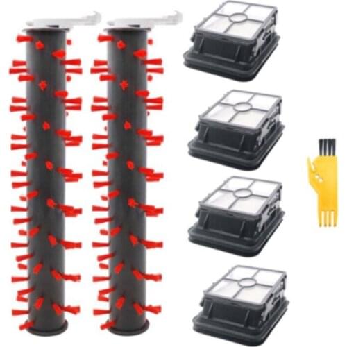 2554A Roller Brush Filter Set for Bissell Crosswave Cordless 2554 2590 Wet Dry Vac Vacuum Cleaner Area Rug Brush Parts