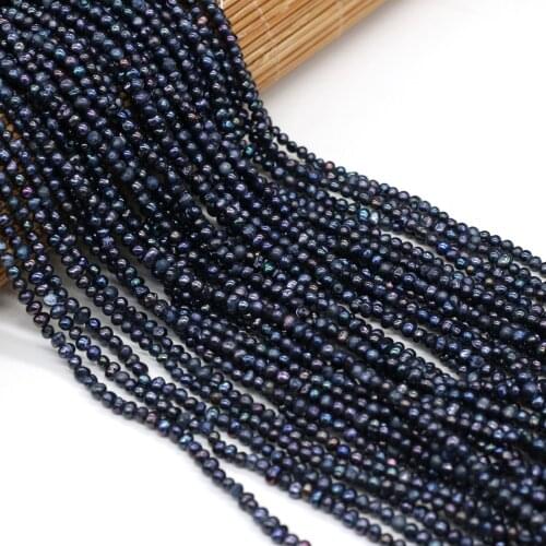Natural Black Freshwater Pearl 2-3mm Potato Shape Loose Beads Gemstones Beads for Making Jewelry Necklace Bracelets