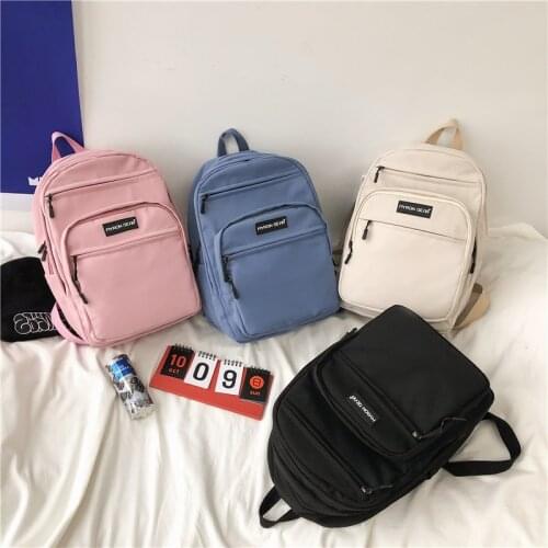 2021 New Fashion Backbags For Women Nylon Waterproof Schoolbags For Girls Large-capacity Multi-layer Travel Backpacks
