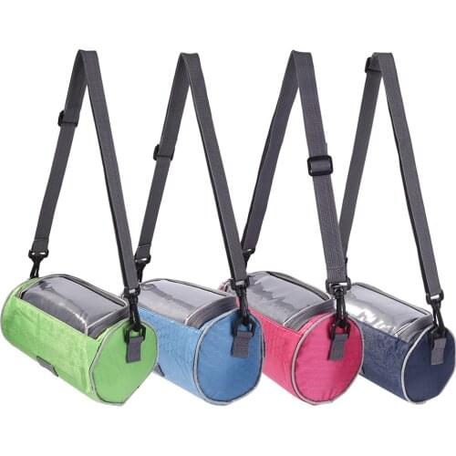 New Bicycle Frame Tube Bag Frame Rainproof Folding Bike Scooter Handlebar Mobile Phone Bag Case Touch Riding Screen Storage Bag