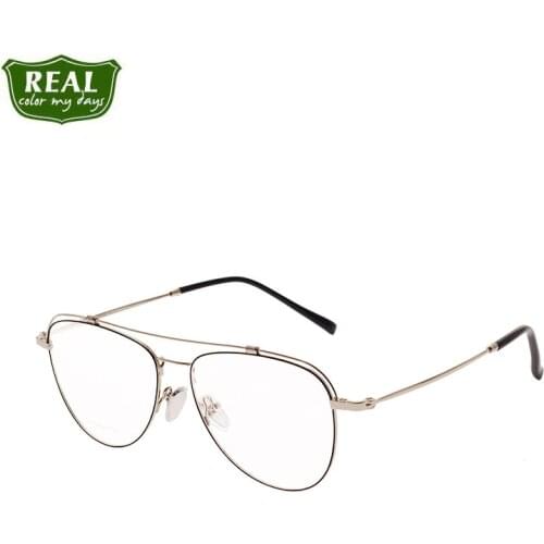 Fashion Optical Framel Metal Eyeglasses Myopia Men And Women Eyewear Accessories Clear Lens Eyeware Gold Dlver Brown Frame