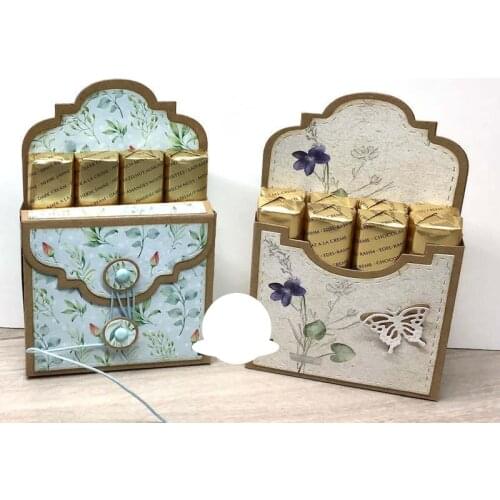 Gift Box Combination 2021 New Metal Cutting Dies Stencils for DIY Scrapbooking Photo Album Decorative Embossing DIY Paper Cards