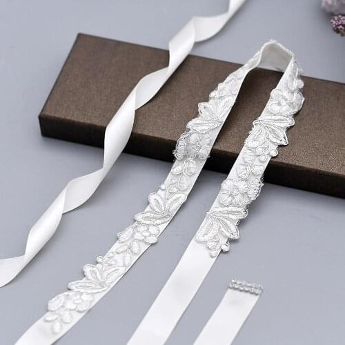 OLOMLB Bridal Belts Wedding Dress Sashes Diamond Belts for Dresses Sequin Belt Rose Gold Rhinestone Belt Bridal Belt