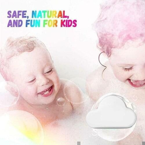 Rainbow Soap Cloud Bath Salt Moisturizing Exfoliating Bombs Bath Body Cleaning Multicolor For Baby Skin Bubble Y3F2