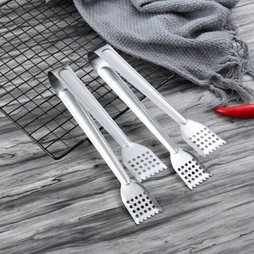 Stainless Steel Food Tong Baking Clip Kitchen Tongs Non-Slip Cooking Clip Clamp BBQ Salad Bread Tools Grill Kitchen Accessories