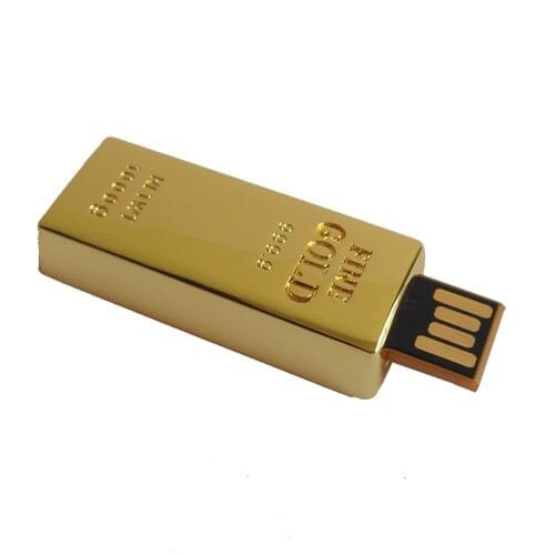 Special Gold Bar Usb Flash Drive 512GB 1TB 2TB Pen Drive 64GB 128GB Flash Memory Stick Card Mini Key Waterproof Pendriver Gift
