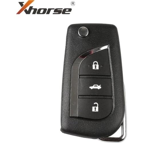 Xhorse XKTO00EN Wire Remote Key VVDI2 For Toyota Type 3 Buttons Universal Remote Key 5pcs/lot
