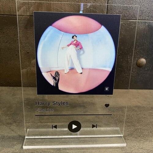 2021 Custom Spotify Acrylic Music Player Display with base Personal Photos Favorite Songs Album Cover Personalized gift