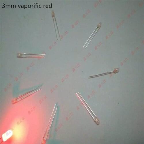 3mm vaporific Fog round head lamp bead 3V red yellow blue green white warm white orange pink RGB fast slow highlight 100pcs/lot