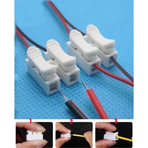 30 Pcs Self Locking Electrical Cable Connectors Quick Splice Lock Wire Terminals