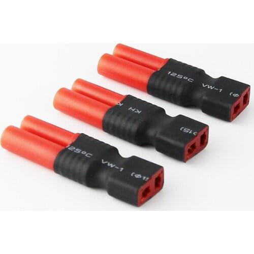 5/10/20pcs Male HXT 4.0 mm to Female Deans Wireless Connector Adapter 4.0mm 4mm 4 Bullet for FPV RC Lipo Battery