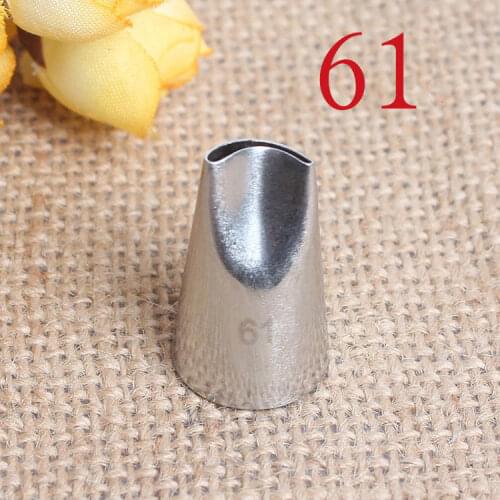 61# Canglan Petal Mounting Pastry Tip 304 Stainless Steel Pastry Tube Pastry Tip Baking Cream Cake Tool Small Number