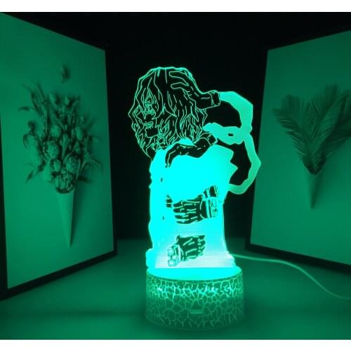 Anime 3D Lamp My Hero Academia Tomura Shigaraki LED Night Light for Birthday Gift Bedroom Decoration Tomura Shigaraki Lamp