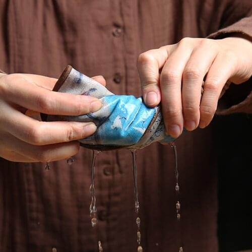 Tea towels tea cloth tablecloths household cleaning cloths tea ceremony accessories thickened and easy to absorb water