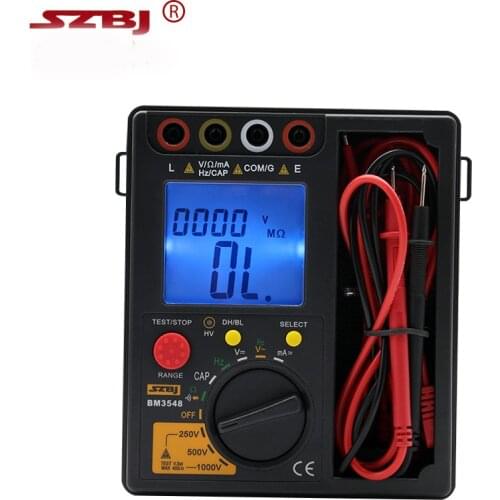 High quality Resistance Meter BM3548 2 in 1 Digital Insulation Resistance Test meter multimeter megohmmeter megger ohm tester