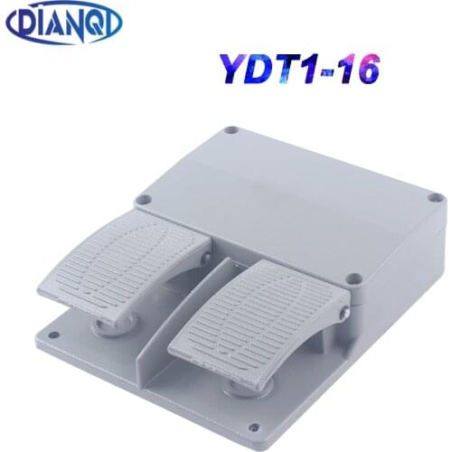 DIANQI YDT1-16 Foot Switch Pedal Foot Control Switch 250V 380V 6A double pedal use for bending machine punch