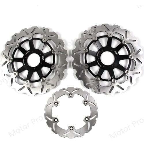 For Honda X ELEVEN 11000 2000 2001 2002 2003 Front Rear Brake Disc Disk Rotor Kit Motorcycle CBR1100XX CBR 1100 XX CBR1100 BLACK