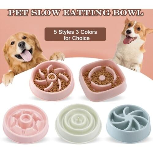 Pet Cat Dog Slow Eating Bowl Cat Puppy Dog Feeding Bowl Pet Products pet supplies dog products
