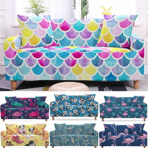 Stretch Sofa Cover Cushions Armchair Covers Elastic Case on the Corner Sofa Cover for Living Room Home Decoration