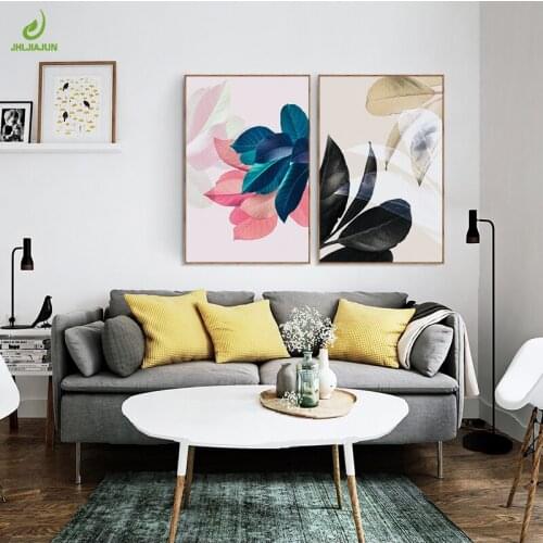 JHLJIAJUN Nordic Canvas Painting Aritist Water Colour Flower Oil Painting Canvas Home Living Room Bedroom Decoration Wall Art