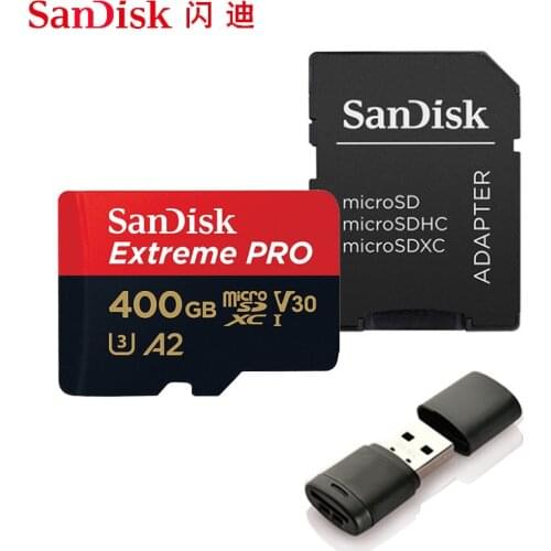 SanDisk Extreme Pro/Ultra Micro SD 128GB 64GB 256GB 400GB Memory Card 32 64 128 gb Flash SD Card SD/TF MicroSD U1/U3 4K Class 10