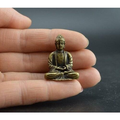 Chinese Pure Brass Sakyamuni Buddha Small Statue