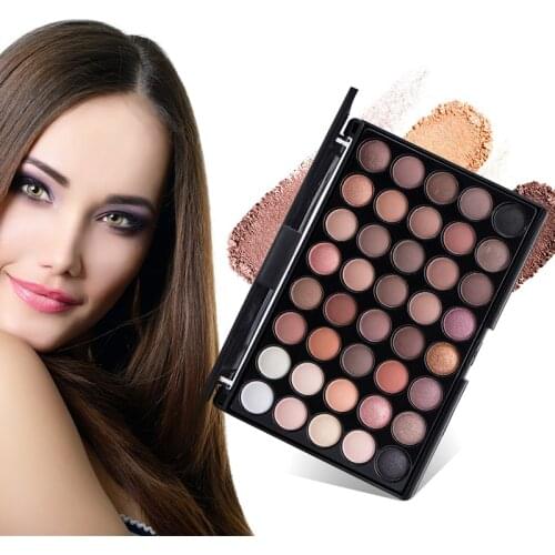 40Colors Matte Shimmer Eyeshadow Palette Long Lasting Waterproof Powder Eye Shadow Makeup Kit Easy to Wear Makeup Cosmetic Set