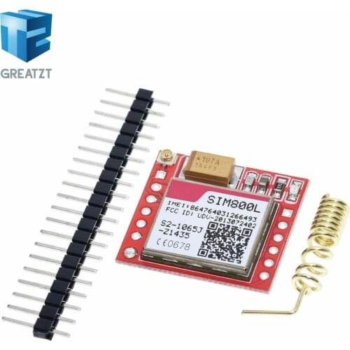 Mini Smallest SIM800L GPRS GSM Module MicroSIM Card Core Wireless Board Quad-band TTL Serial Port With Antenna for Arduino