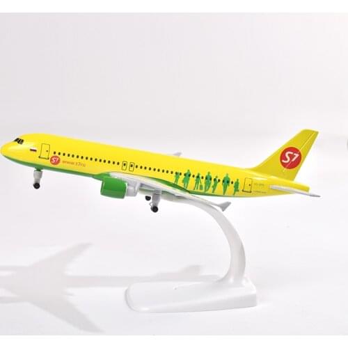 JASON TUTU 20cm S7 Siberian Airbus A320 Airplane Model Plane Model Aircraft Diecast Metal 1/300 Scale Planes Drop shipping